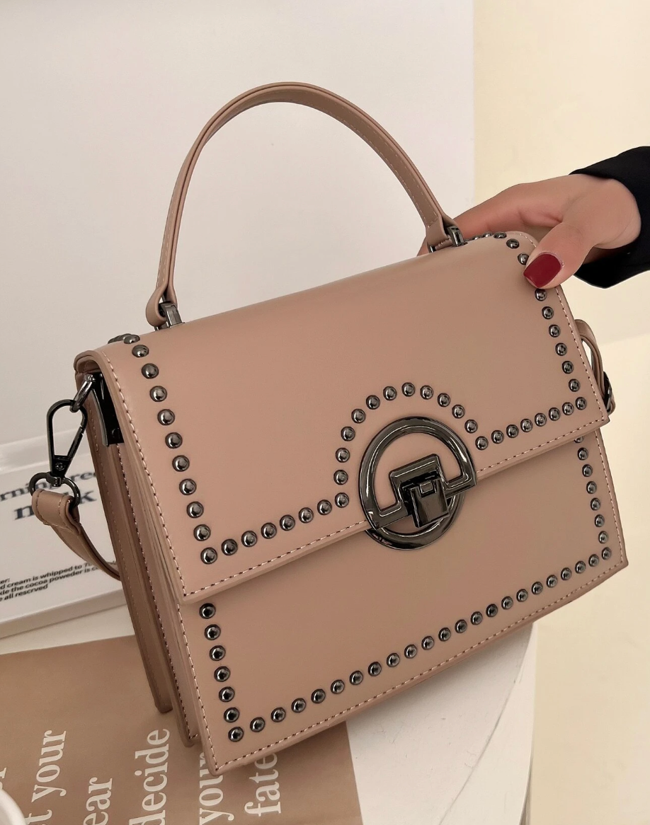 Studded Decor Satchel