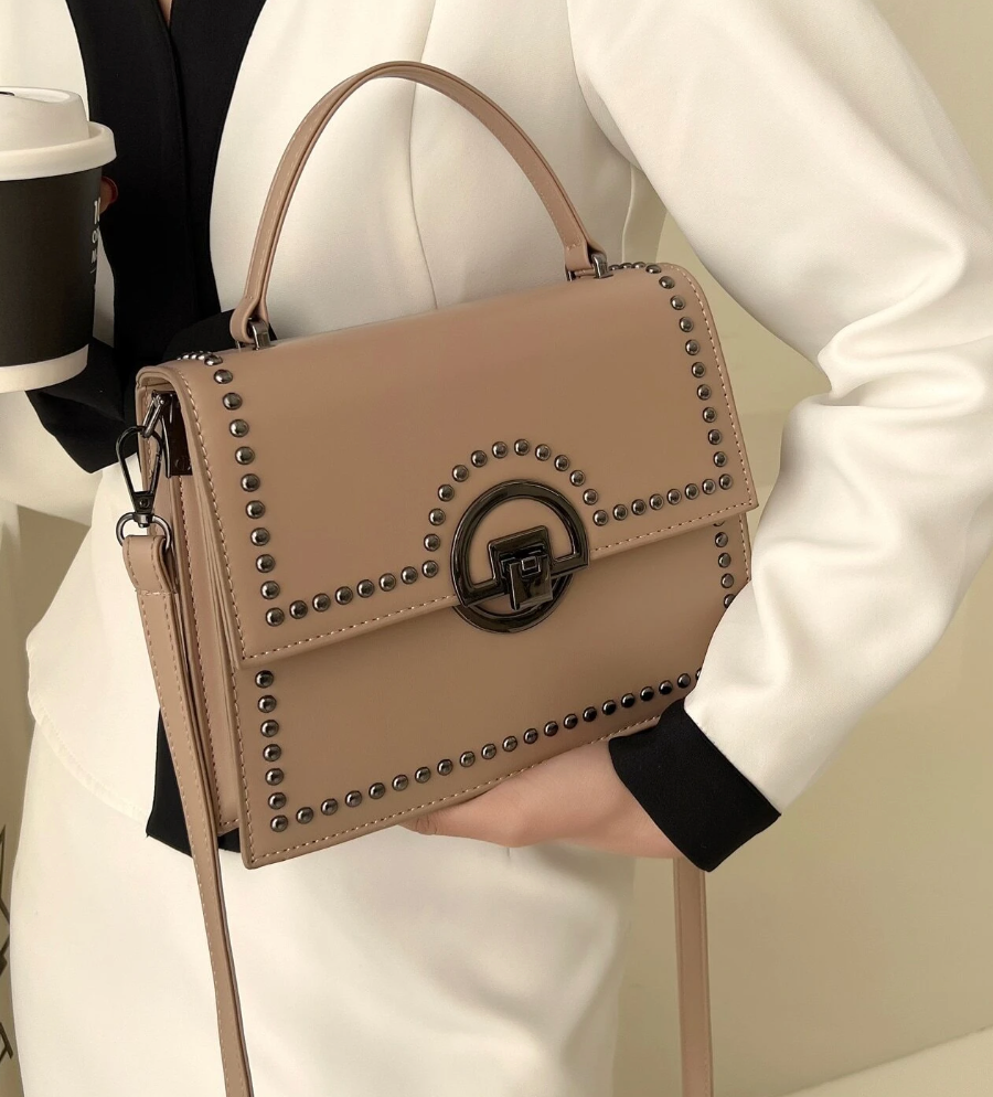 Studded Decor Satchel