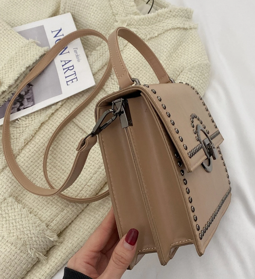 Studded Decor Satchel