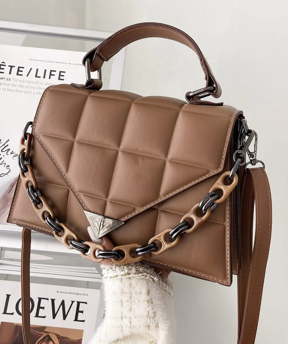Quilted Envelope Satchel