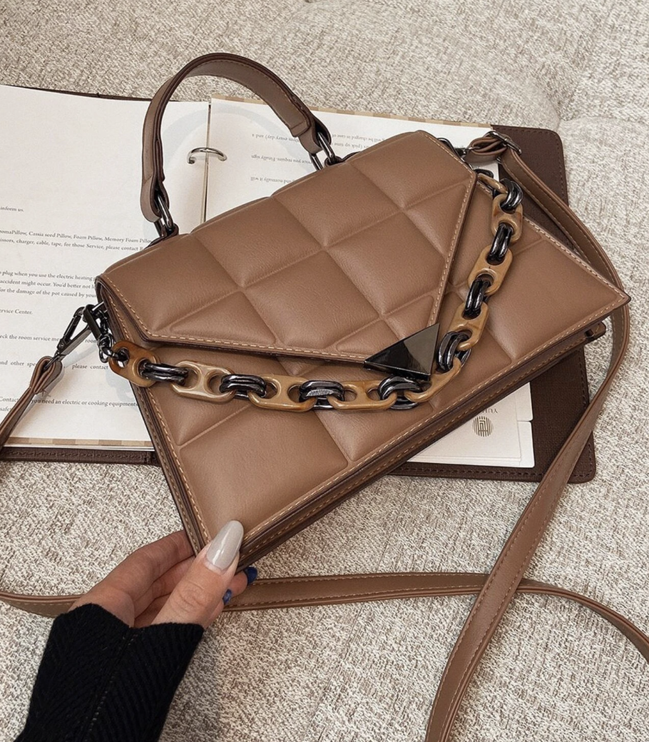 Quilted Envelope Satchel