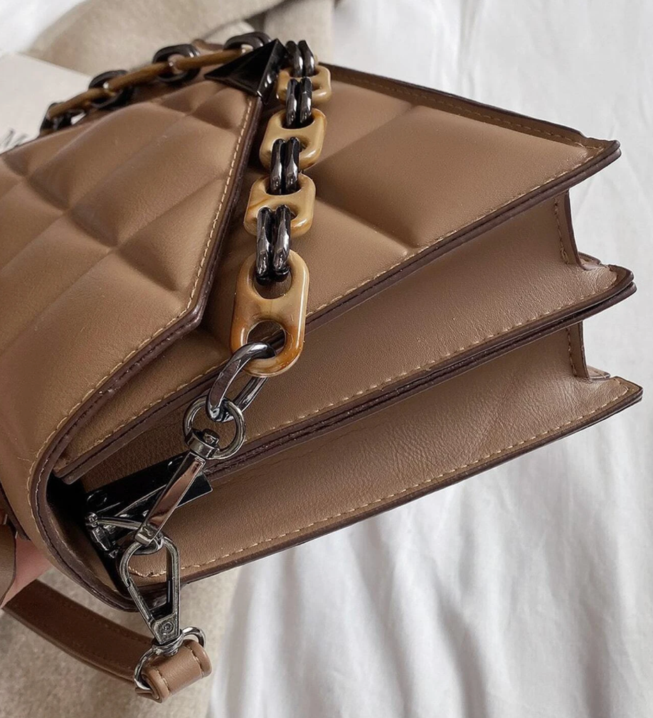 Quilted Envelope Satchel