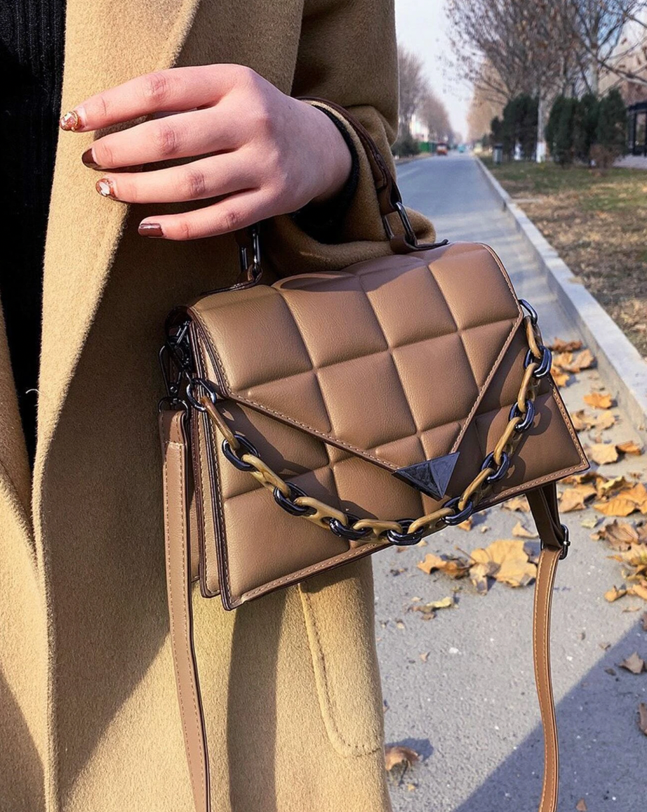 Quilted Envelope Satchel