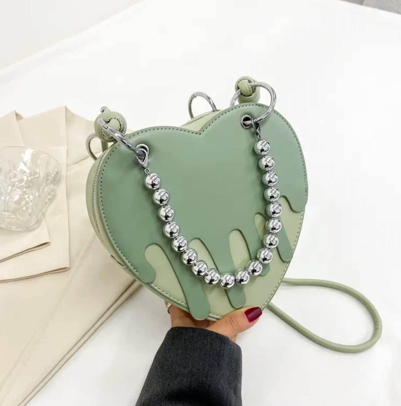 OVER STOCK SALE: Melt My Heart Crossbody Sage