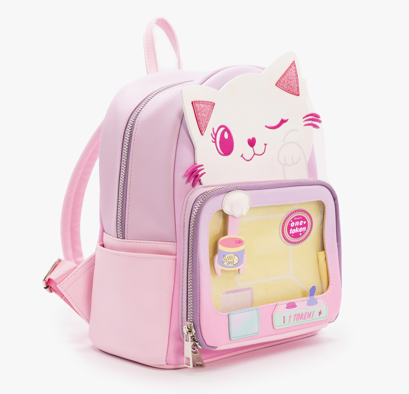 Claw Machine Pin Collector Backpack-Kawaii Kitty