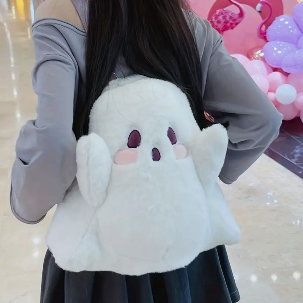 Large Ghost Plush Backpack