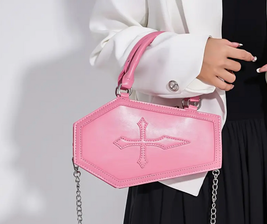 Pink Coffin Crossbody