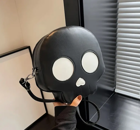 Black Cute Skull Crossbody