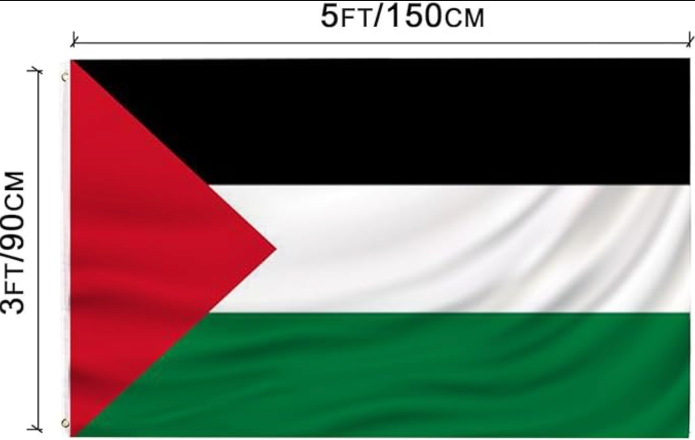 LARGE 3X5 Palestine Flag