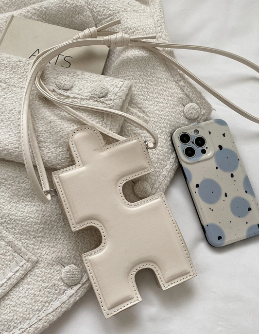 Missing Piece Phone Bag White