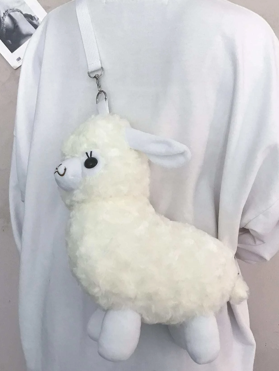 Fluffy Llama Crossbody