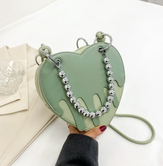 Melt My Heart Shoulder Purse Sage